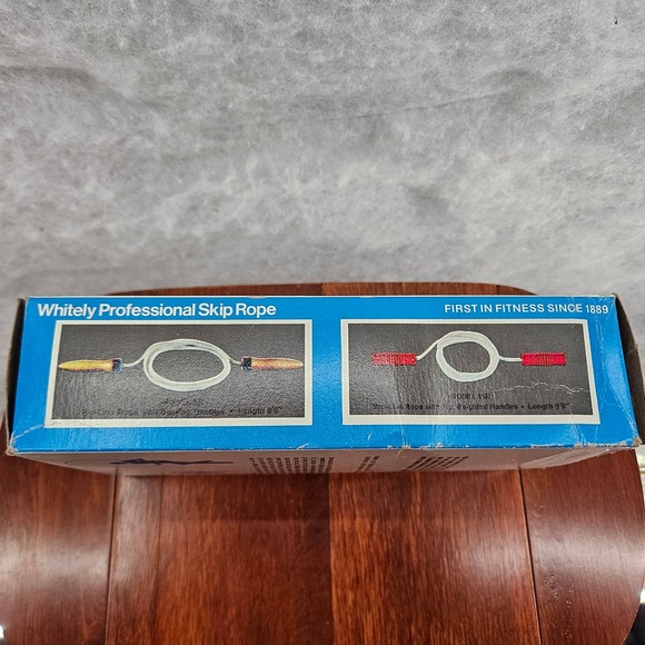 AMF Whitely Professional Skip Rope Ball Bearing Wooden Handles Model No. 5R Vtg - Picture 4 of 6